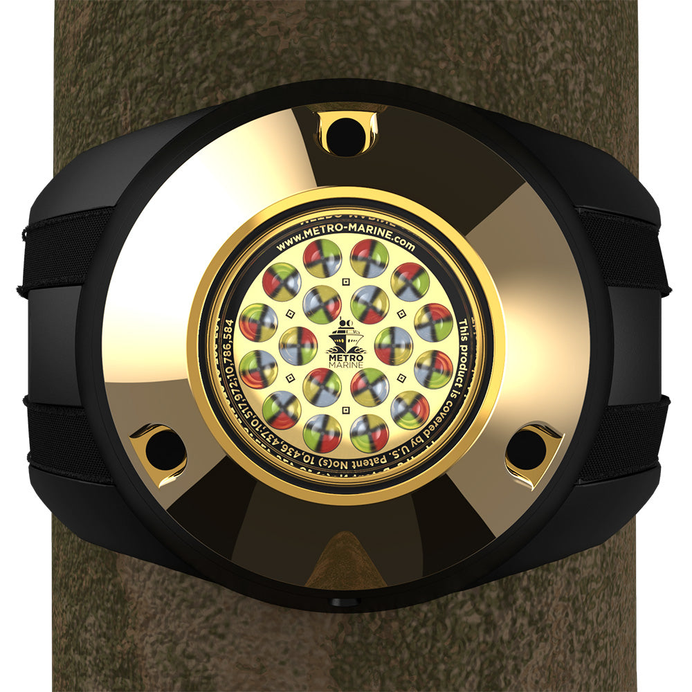 Metro Marine HighOutput Piling Mount Underwater Light wIntelligent Full Spectrum LEDs RGBW 45 Beam FPMR1FS45
