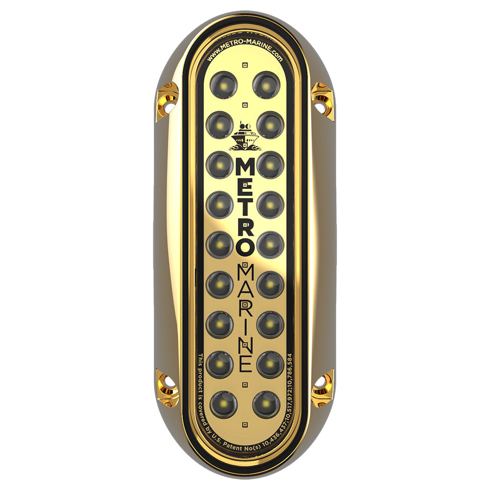 Metro Marine HighOutput Elongated Vertical Mount Light wIntelligent Monochromatic LEDs White 90 Beam FBME1VW390