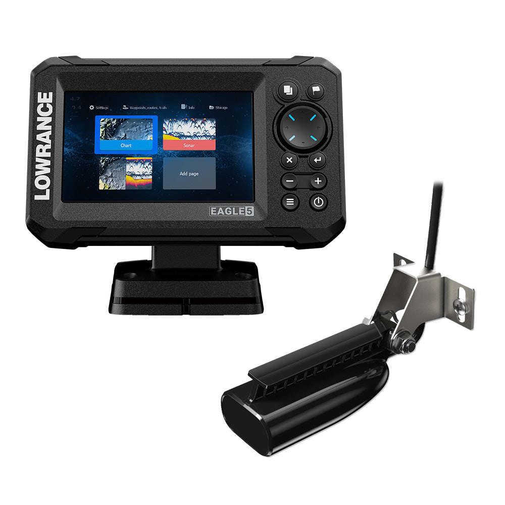 Lowrance Eagle 5 Combo SplitShot Transducer wCMAP Charts 00016226001