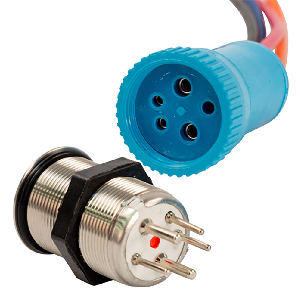 Bluewater 22mm Push Button Switch OffOn Contact BlueRed LED 1 Lead 905911131