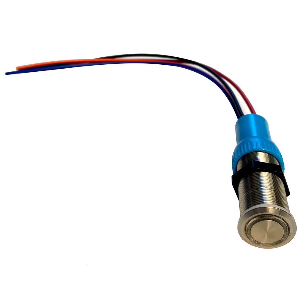 Bluewater 22mm Push Button Switch OFFONON NavAnc Contact BlueGreenRed LED 1 Lead 905931141