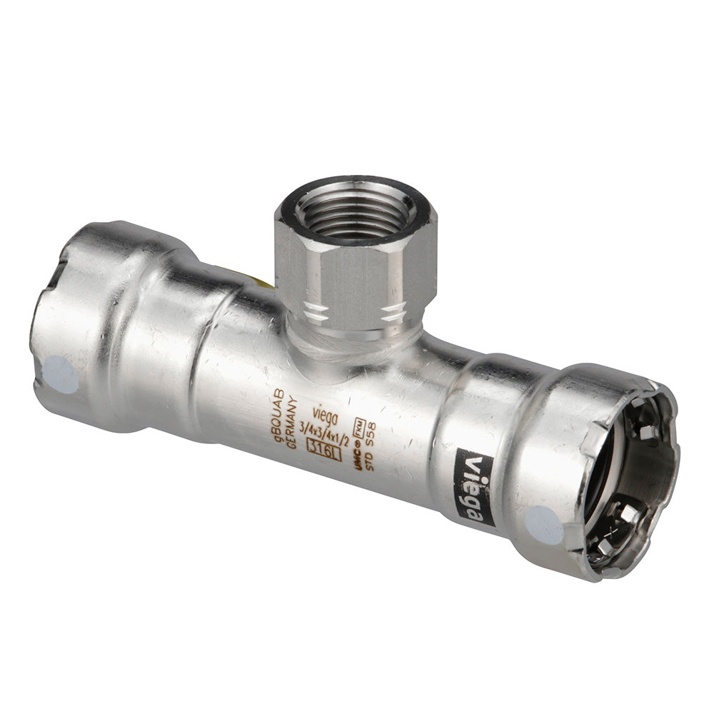 Viega MegaPress 316 FKM Tee wFPT 2 x 2 x 1 FPT 91905