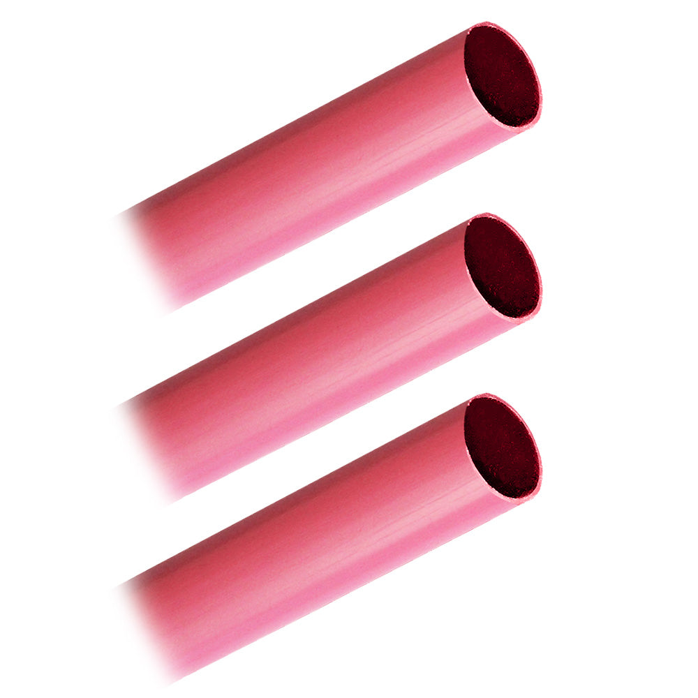 Pacer Battery Cable Heavy Wall Heat Shrink Tubing 34 x 12 Red 3Pieces BHW3412RD3