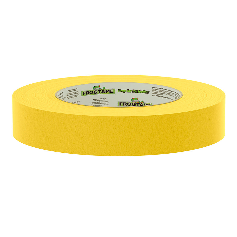 FrogTape CP 225 MediumHigh Adhesion Masking Tape 24MM x 55M x 12Pack Gold Rated f225F 105320