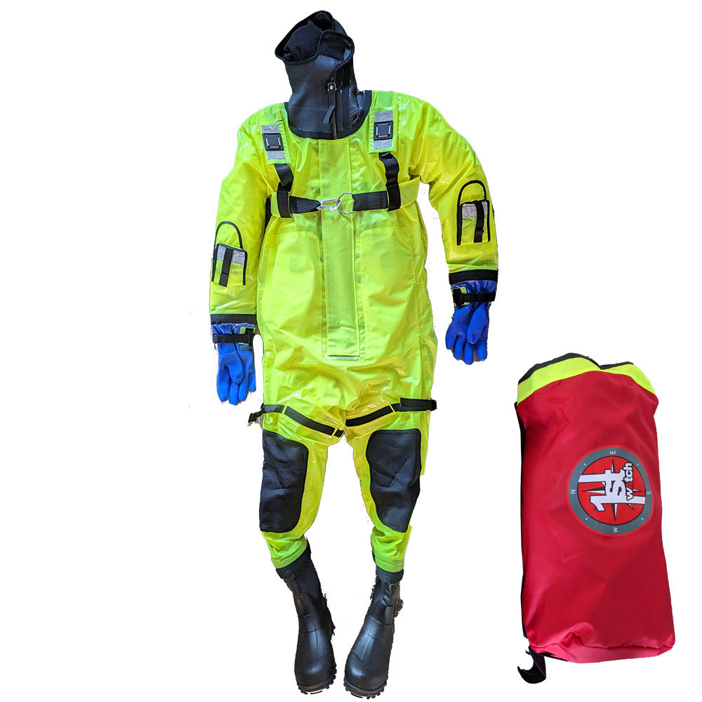 First Watch RS1008 Ice Rescue Suit HiVis Yellow Jumbo Built to Fit Over 6 RS1008HV