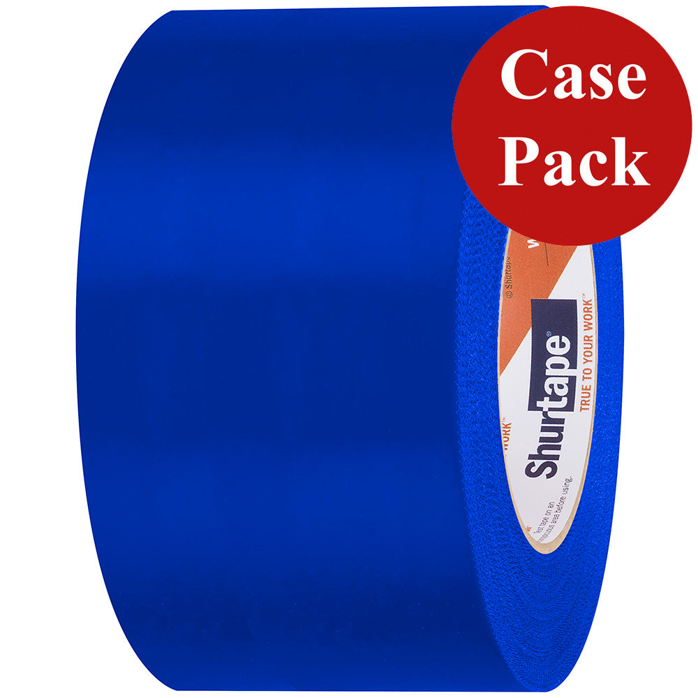 Shurtape UVResistant Marine Heat Shrink Tape 72MM x 55M Roll Serrated Edge Blue Case of 16 Rolls 105742C