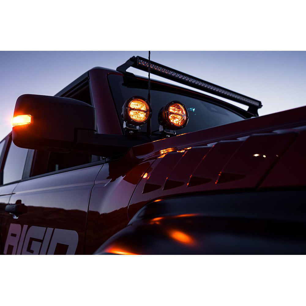 RIGID Industries 360Series RGBW 4 Offroad Spot Beam wRGBW Backlight Pods Set of 2 36402