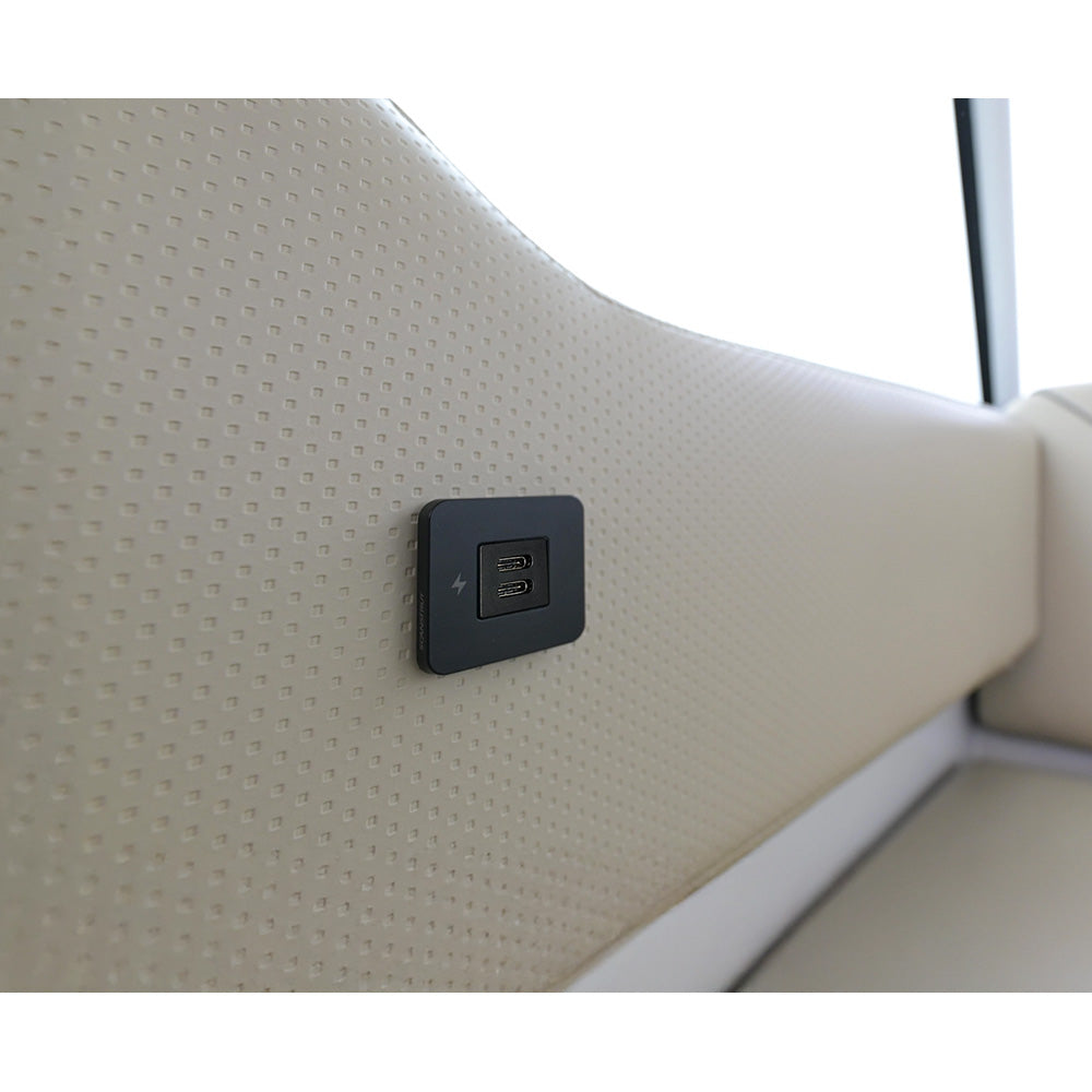 Scanstrut TILE USBC Interior Charging Socket 1224V Black Bezel SCTILE20