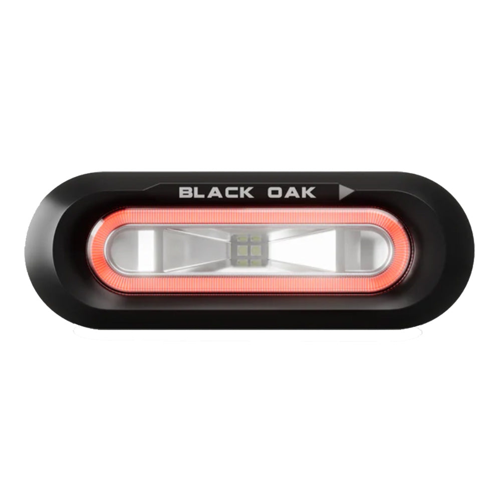 Black Oak Low Pro Flush Black Housing Red LED LPSFR