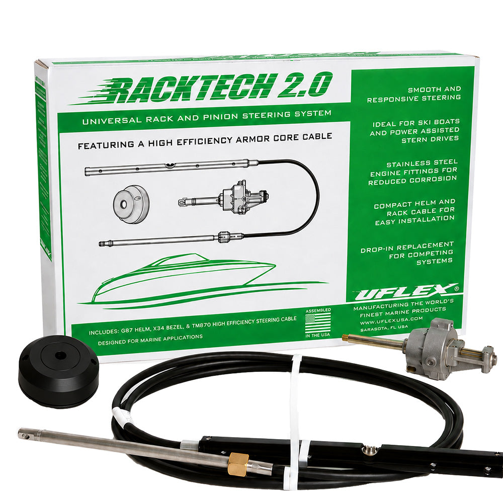 Uflex Racktech 20 High Efficiency Rack Pinion System Kit 10 Cable RACKTECH2010
