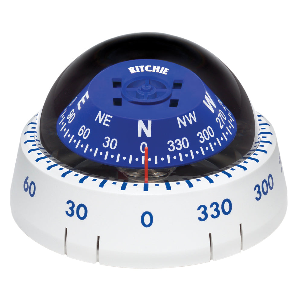 Ritchie XP99W Kayaker Compass Surface Mount White XP99W