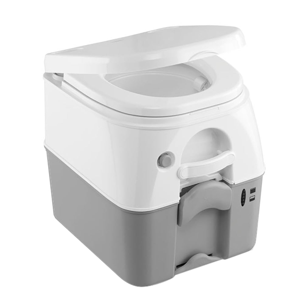 Dometic 975 Portable Toilet wMounting Brackets 5 Gallon Grey 301097506