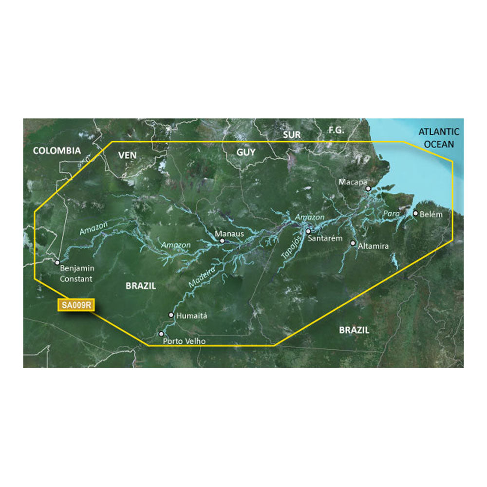 Garmin BlueChart g3 HD HXSA009R Amazon River microSDSD 010C106620