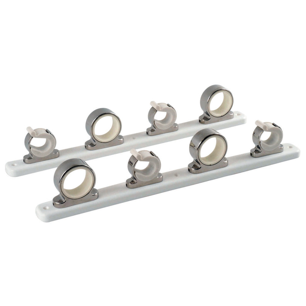 TACO 4Rod Hanger wPoly Rack Polished Stainless Steel F1627521