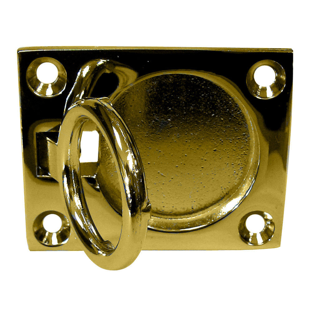 Whitecap Flush Pull Ring Polished Brass 2 x 212 S3362BC