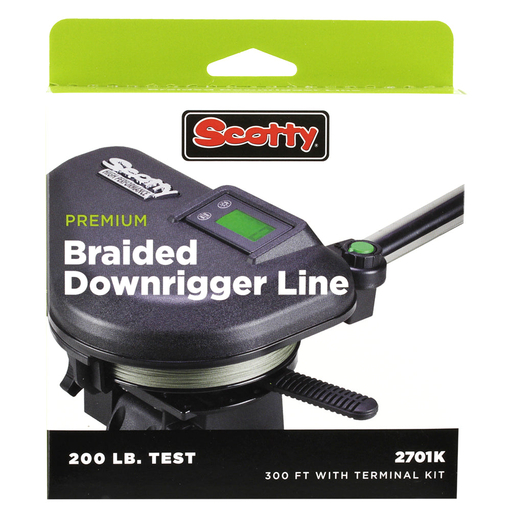Scotty Premium Power Braid Downrigger Line 200ft of 200lb Test 2700K
