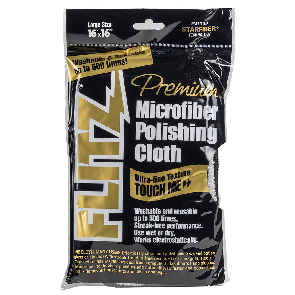 Flitz Microfiber Polishing Cloth 16 x 16 Single Bag MC200