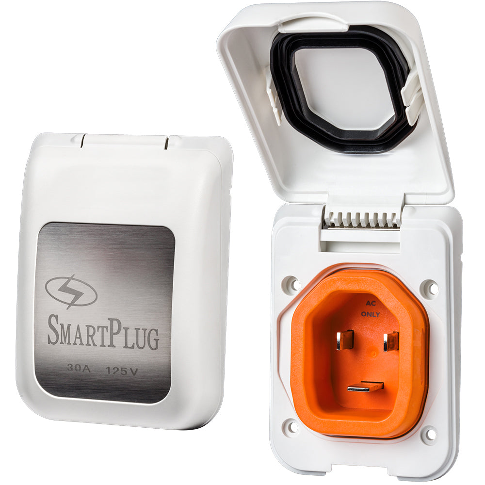 SmartPlug 30 AMP Male NonMetallic Inlet Cover White BM30PW