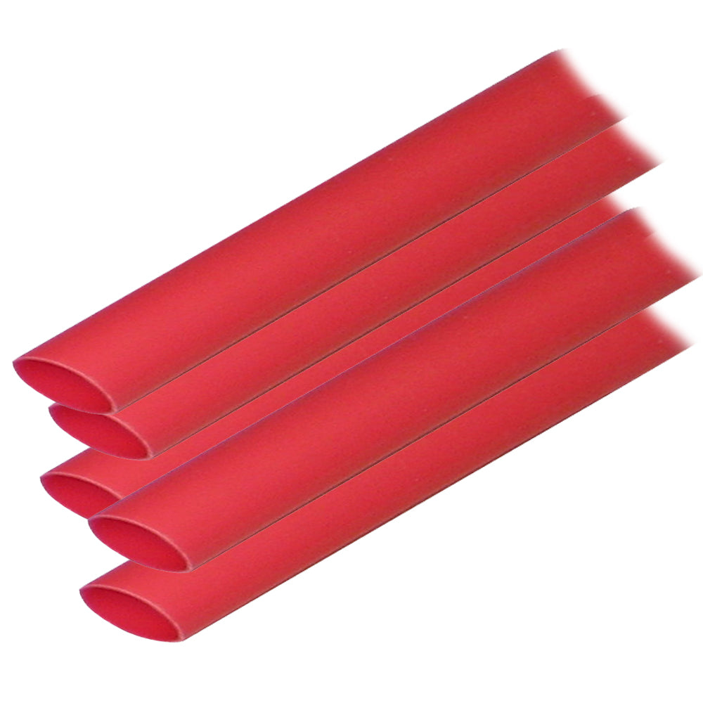 Ancor Adhesive Lined Heat Shrink Tubing ALT 12 x 12 5Pack Red 305624
