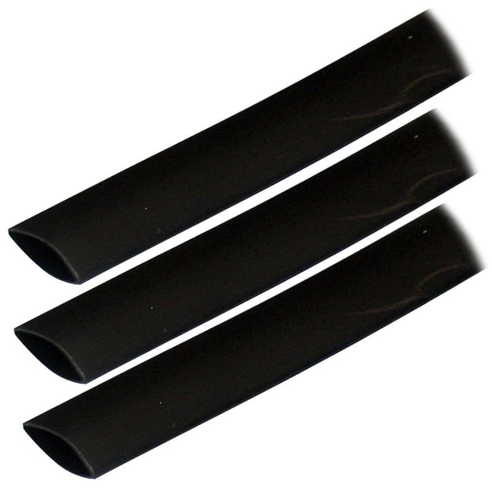 Ancor Adhesive Lined Heat Shrink Tubing ALT 34 x 3 3Pack Black 306103