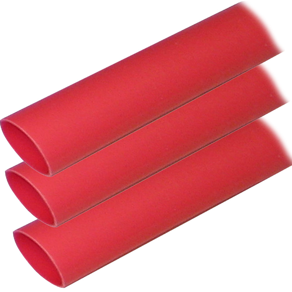 Ancor Adhesive Lined Heat Shrink Tubing ALT 1 x 12 3Pack Red 307624