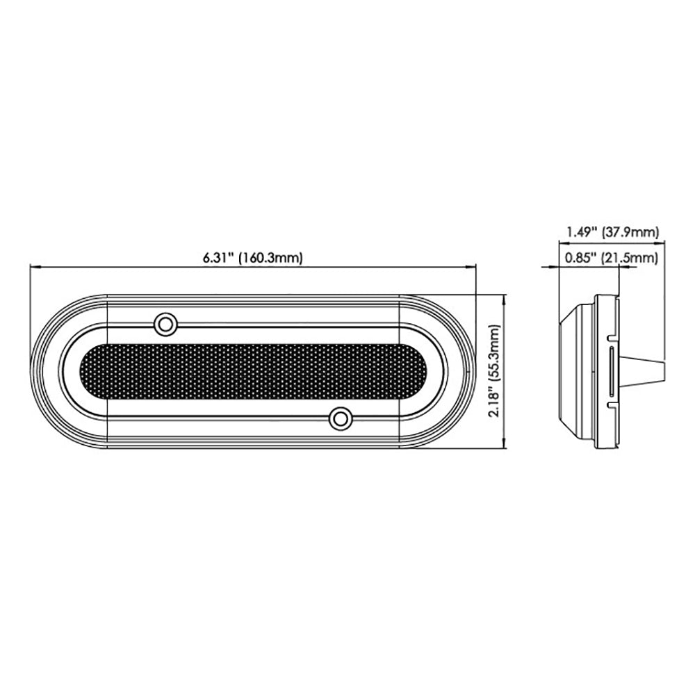 OceanLED M6 Gen2 Mast Light Surface Mount Warm White 011204WW