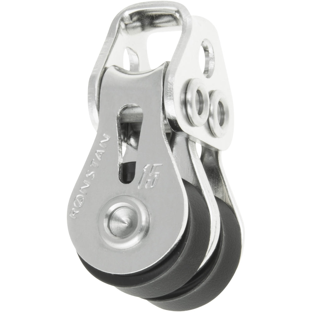 Ronstan Series 15 Ball Bearing Utility Block Double Loop Head RF15202