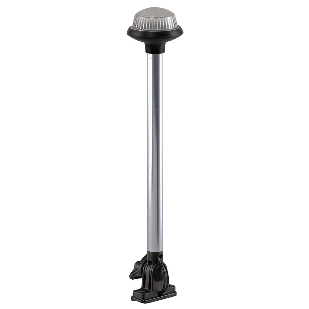 Perko Fold Down AllRound Frosted Globe Pole Light Vertical Mount White 1637DP0CHR