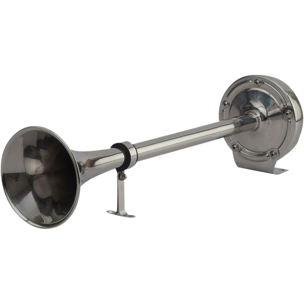 SeaDog MaxBlast Stainless Steel Trumpet 12V Horn Single 4315101