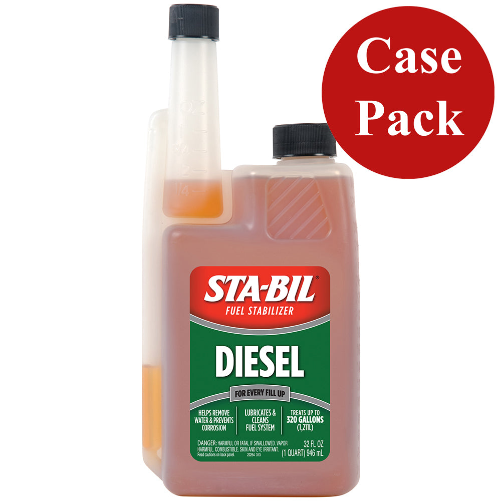 STABIL Diesel Formula Fuel Stabilizer Performance Improver 32oz Case of 4 22254CASE