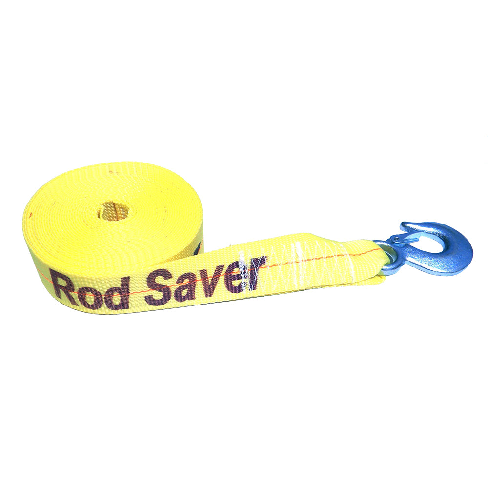 Rod Saver HeavyDuty Winch Strap Replacement Yellow 2 x 30 WSY30