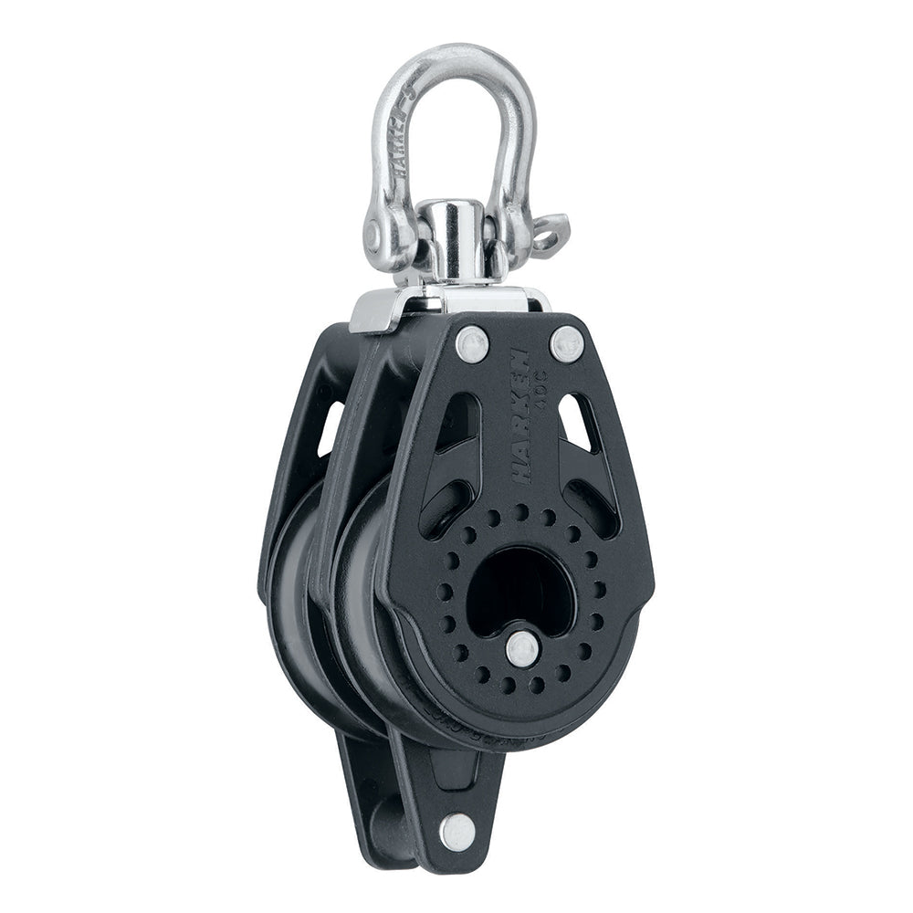 Harken 40mm Carbo Air Double Swivel Block wBecket 2639
