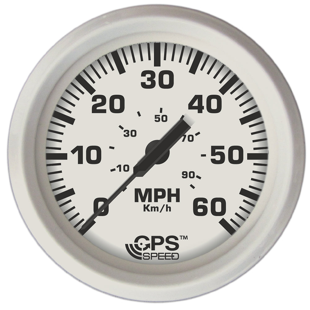 Faria Dress White 4 GPS Speedometer 60 MPH 33147