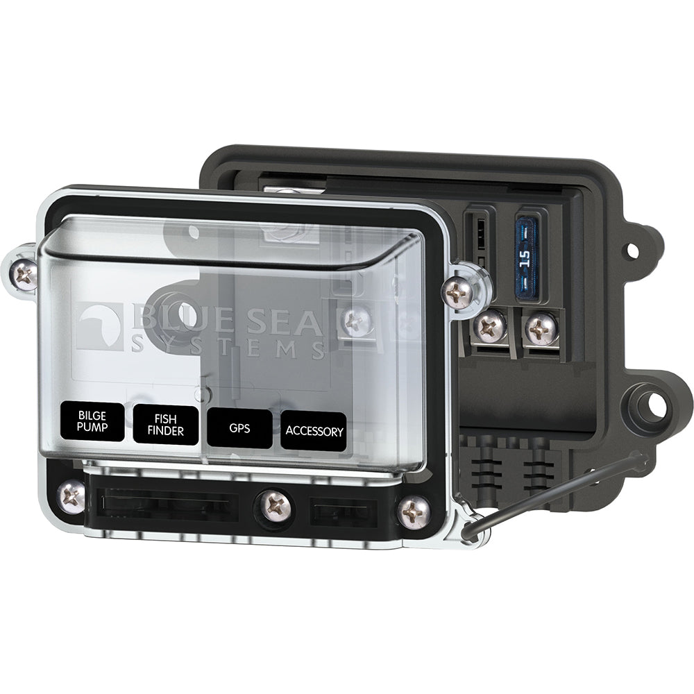 Blue Sea 5056 STBlade Water Resistant Fuse Block wCover 5056