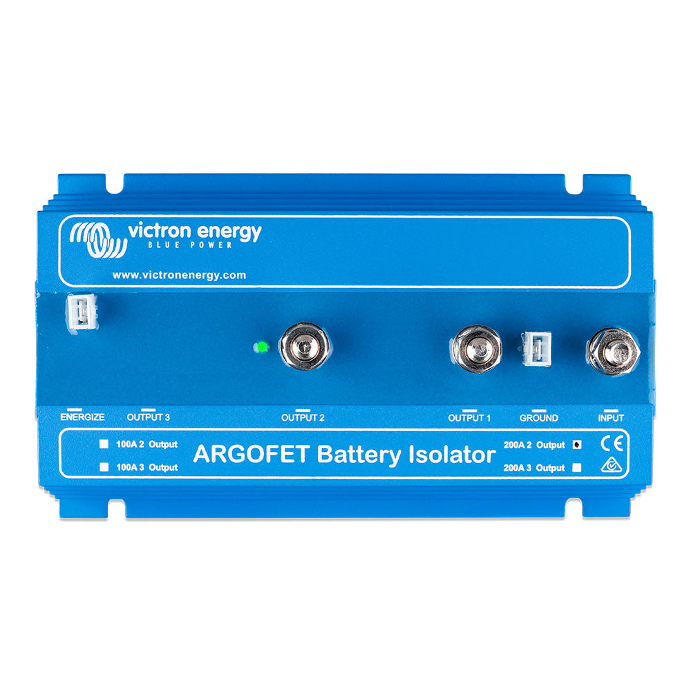 Victron ArgoFET 2002 Battery Isolator 200AMP 1 Alternator 2 Batteries ARG200201020R