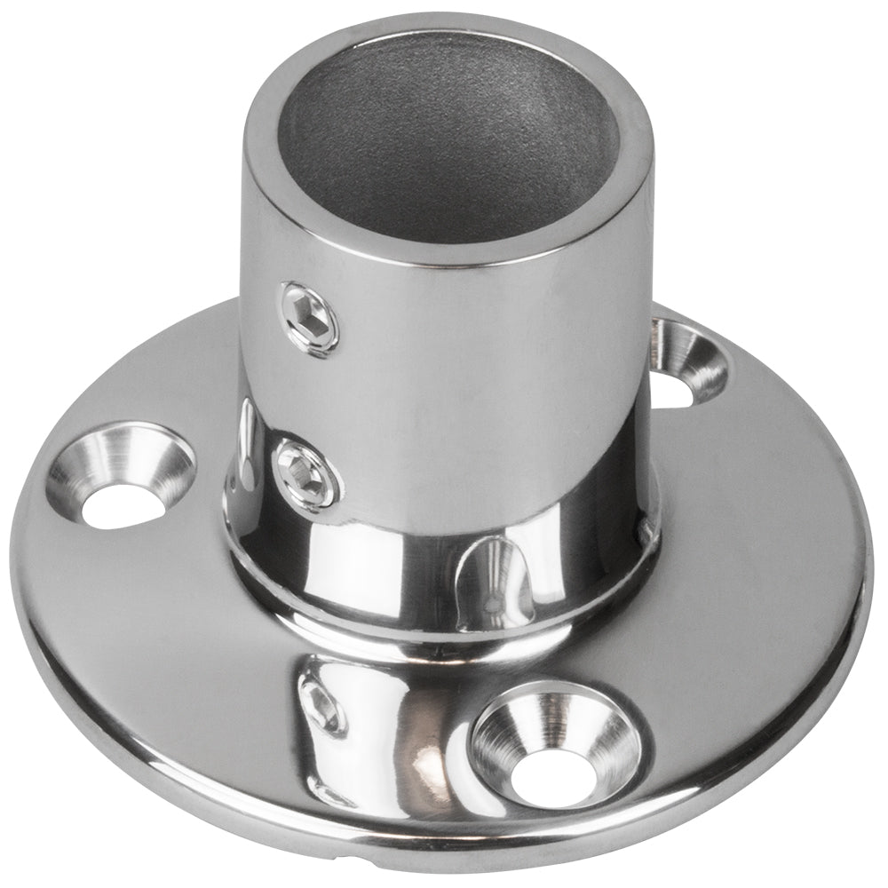 SeaDog Rail Base Fitting 234 Round Base 90 316 Stainless Steel 1 OD 2809011