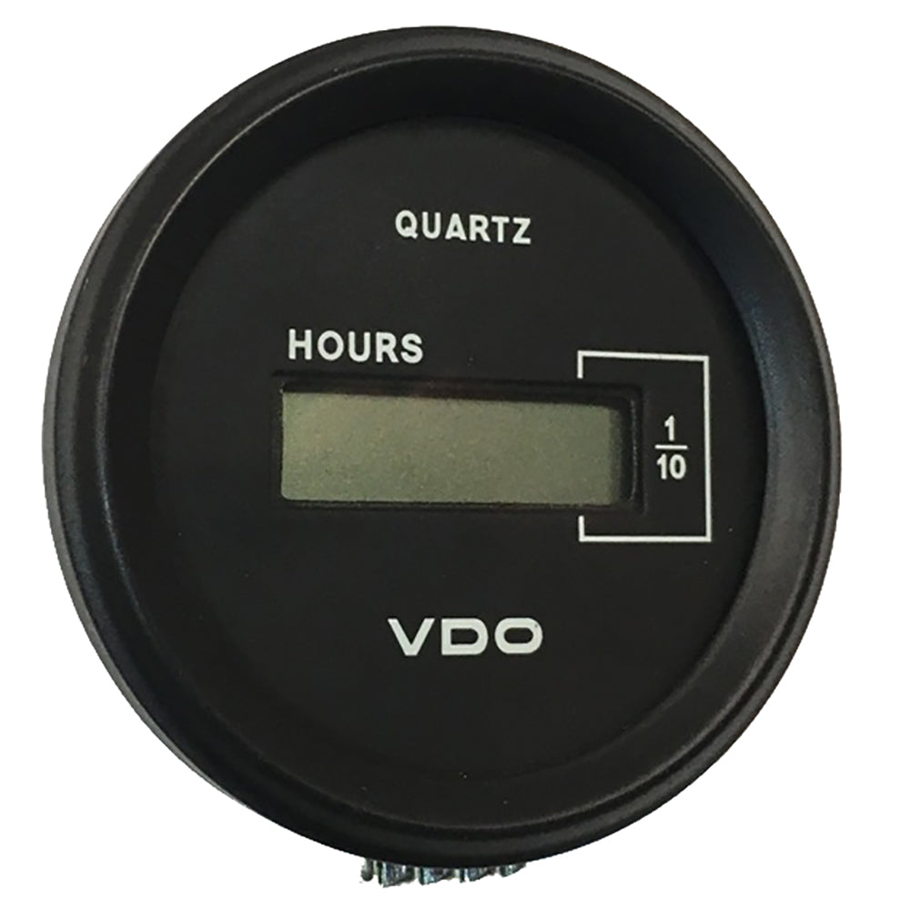VDO Cockpit Marine 52mm 2116 LCD Hourmeter Black DialChrome Bezel 331546