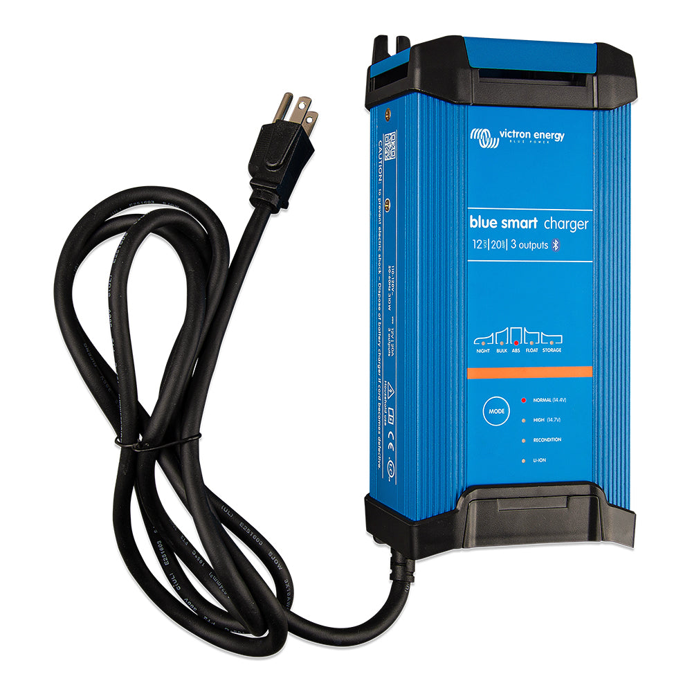 Victron Blue Smart IP22 12VDC 20A 1 Bank 120V Charger Dry Mount BPC122045102