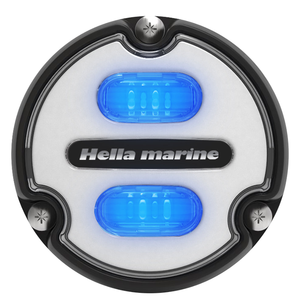 Hella Marine Apelo A1 Blue White Underwater Light 1800 Lumens Black Housing White Lens 016145011