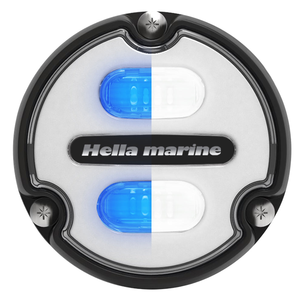 Hella Marine Apelo A1 Blue White Underwater Light 1800 Lumens Black Housing White Lens 016145011