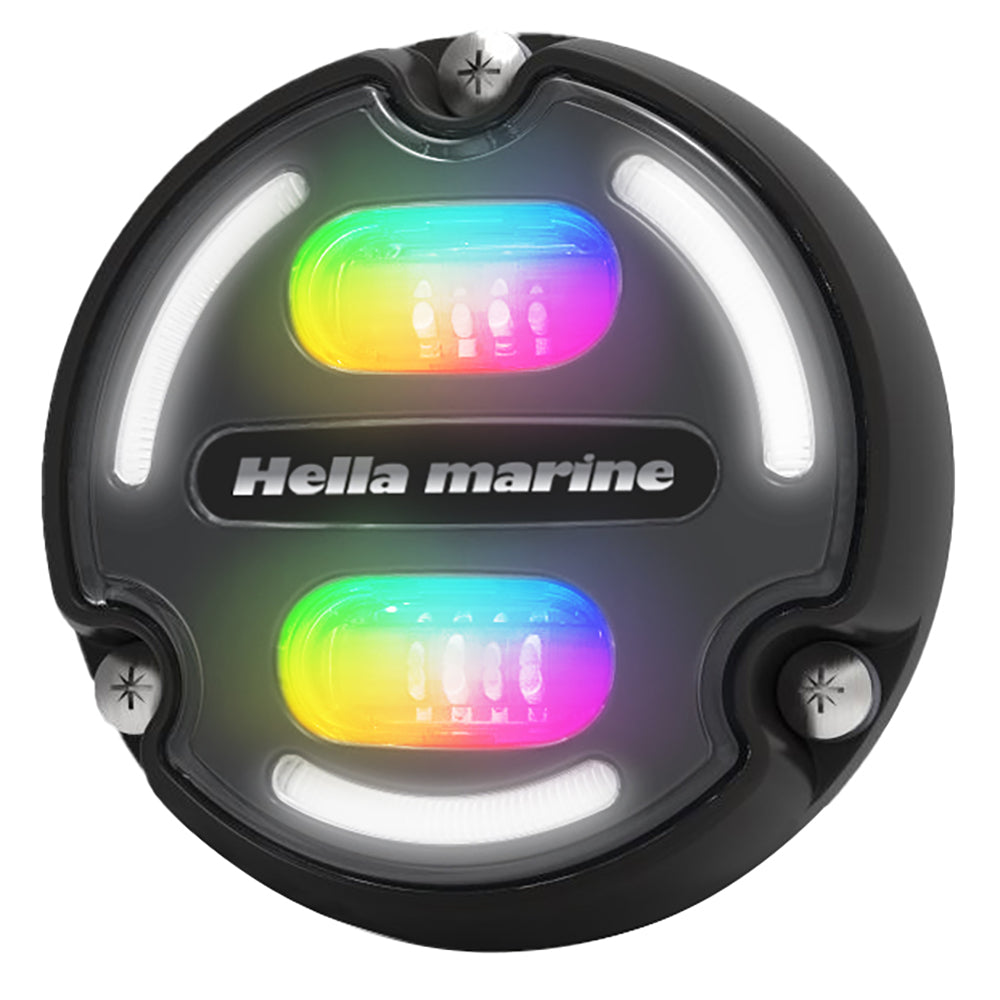 Hella Marine A2 RGB Underwater Light 3000 Lumens Black Housing Charcoal Lens wEdge Light 016148001