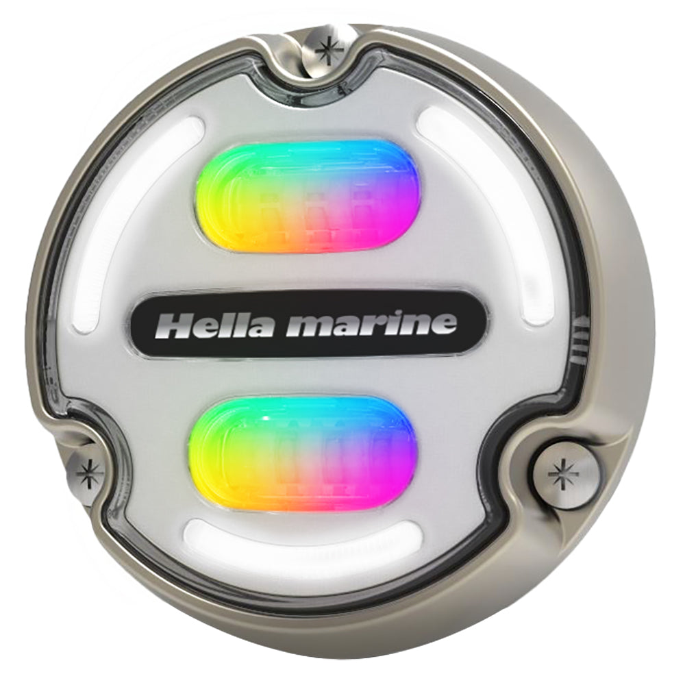 Hella Marine Apelo A2 RGB Underwater Light 3000 Lumens Bronze Housing White Lens wEdge Light 016148101
