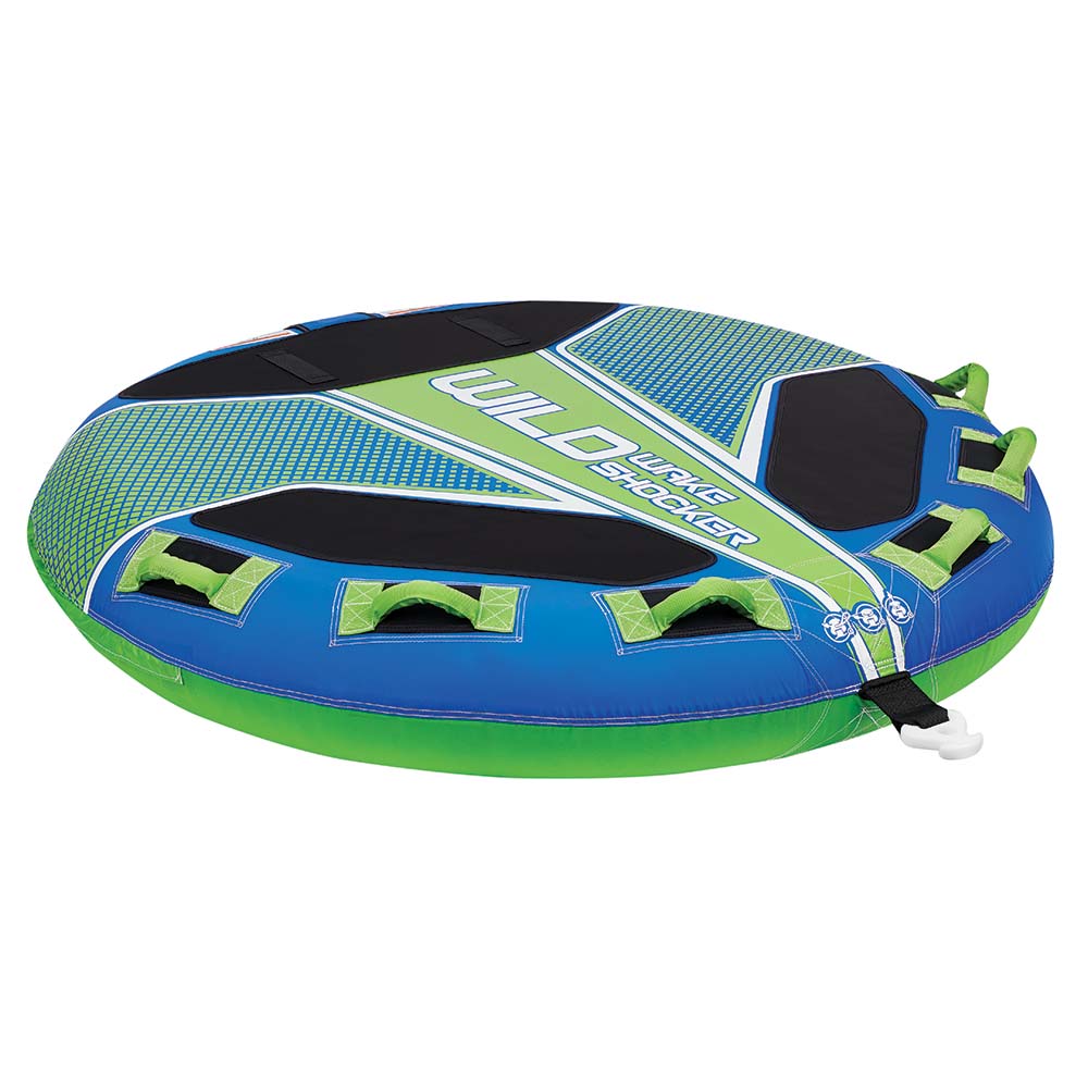 Full Throttle Wild Wake Shocker Towable Tube 3 Rider Blue 30240050000321