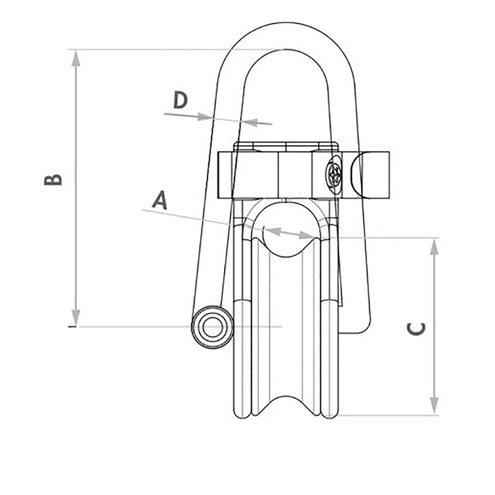 Wichard Soft Snatch Block 16mm Rope Size 36030
