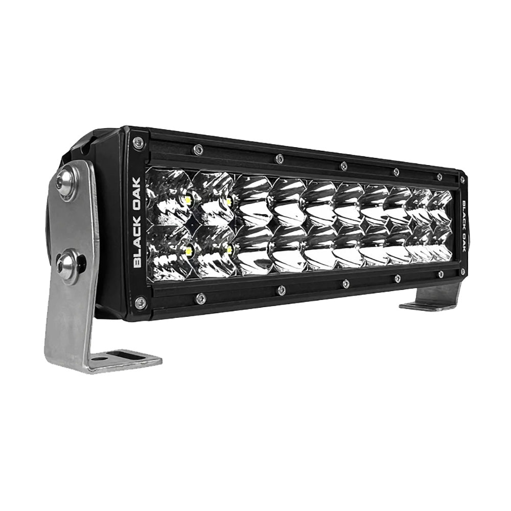 Black Oak Pro Series 30 Double Row 10 LED Light Bar Combo Optics Black Housing 10CD5OS