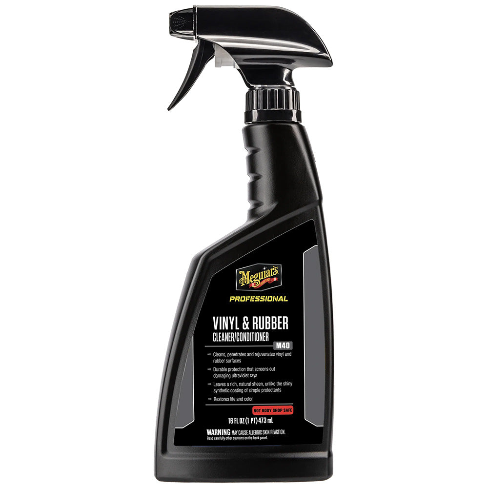 Meguiars M40 Mirror Glaze Vinyl Rubber Cleaner Conditioner 16oz M4016