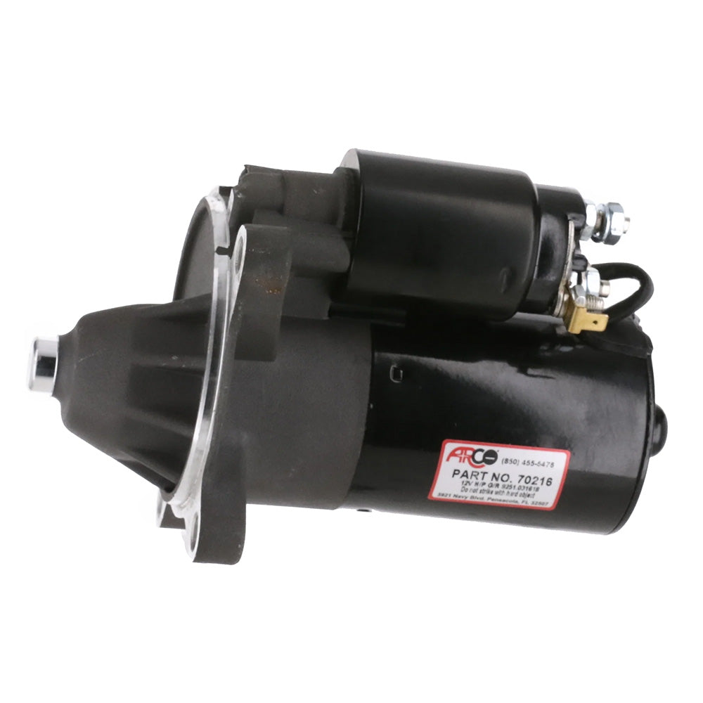 ARCO Marine HighPerformance Inboard Starter wGear Reduction Permanent Magnet Clockwise Rotation 23 Fords 70216