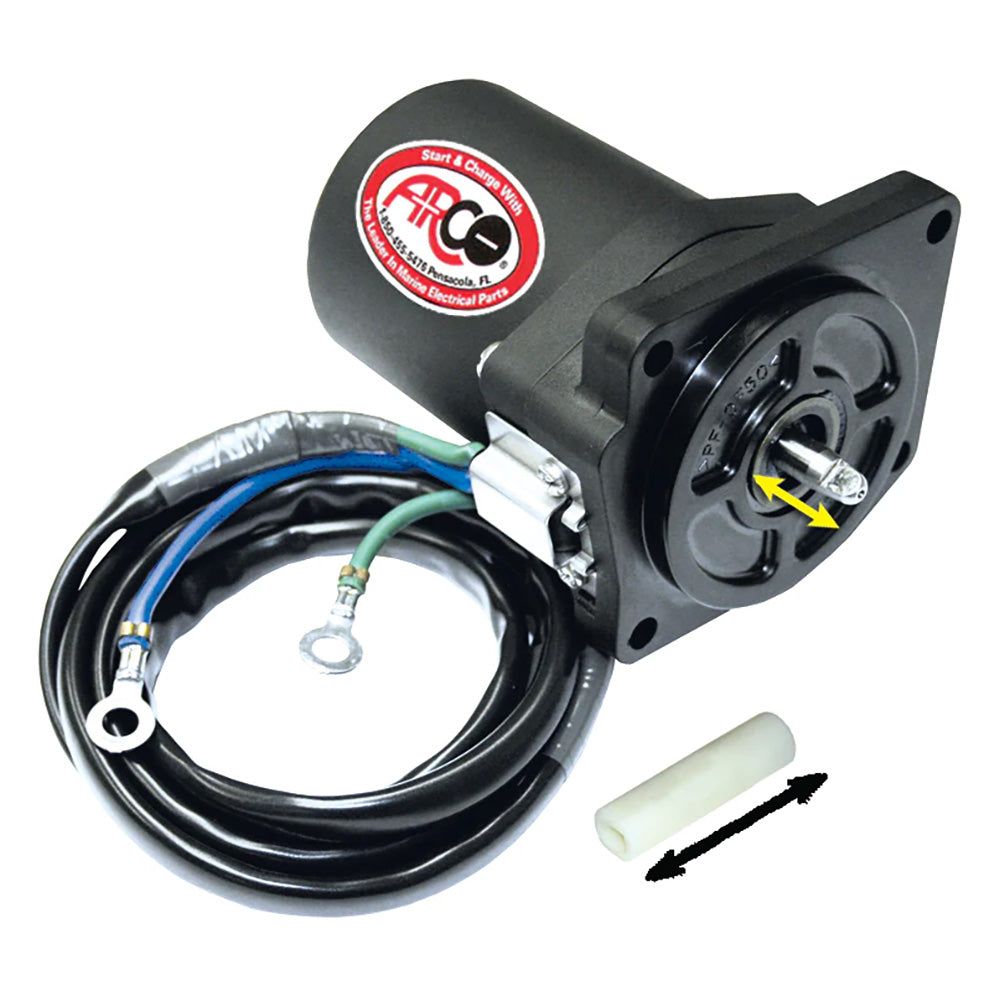 ARCO Marine Replacement Outboard Tilt Trim Motor Yamaha4 Bolt 58 Flat Blade Shaft 6258