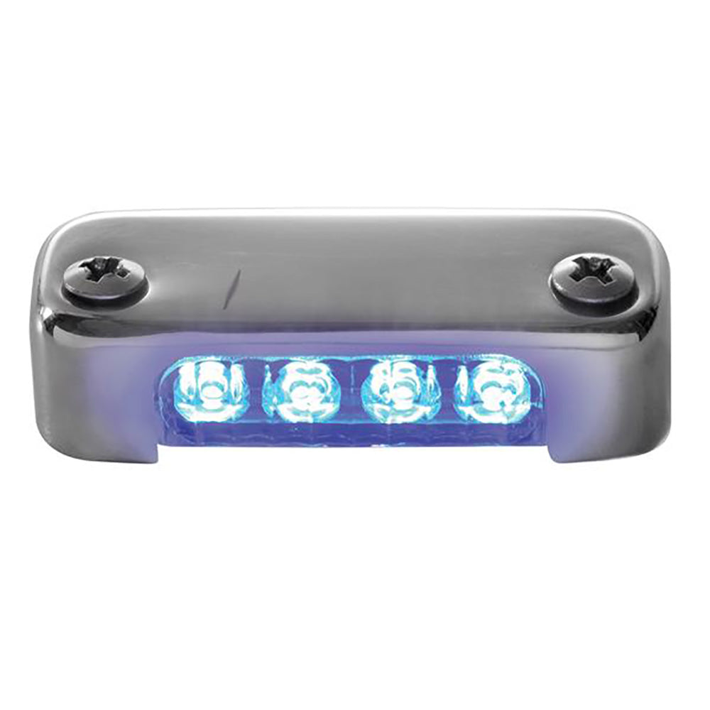 Attwood Blue LED Micro Light wStainless Steel Bezel Vertical Mount 6350B7