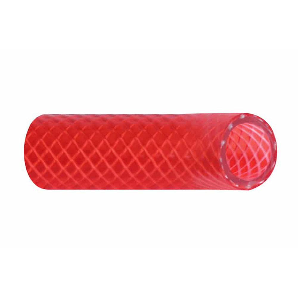 Trident Marine 58 x 50 Boxed Reinforced PVC FDA Hot Water Feed Line Hose Drinking Water Safe Translucent Red 1660586